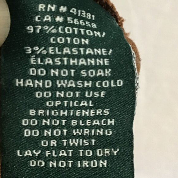 Lauren Ralph Lauren Brown Wax Coated Skinny Jeans Size 6 - Picture 9 of 9